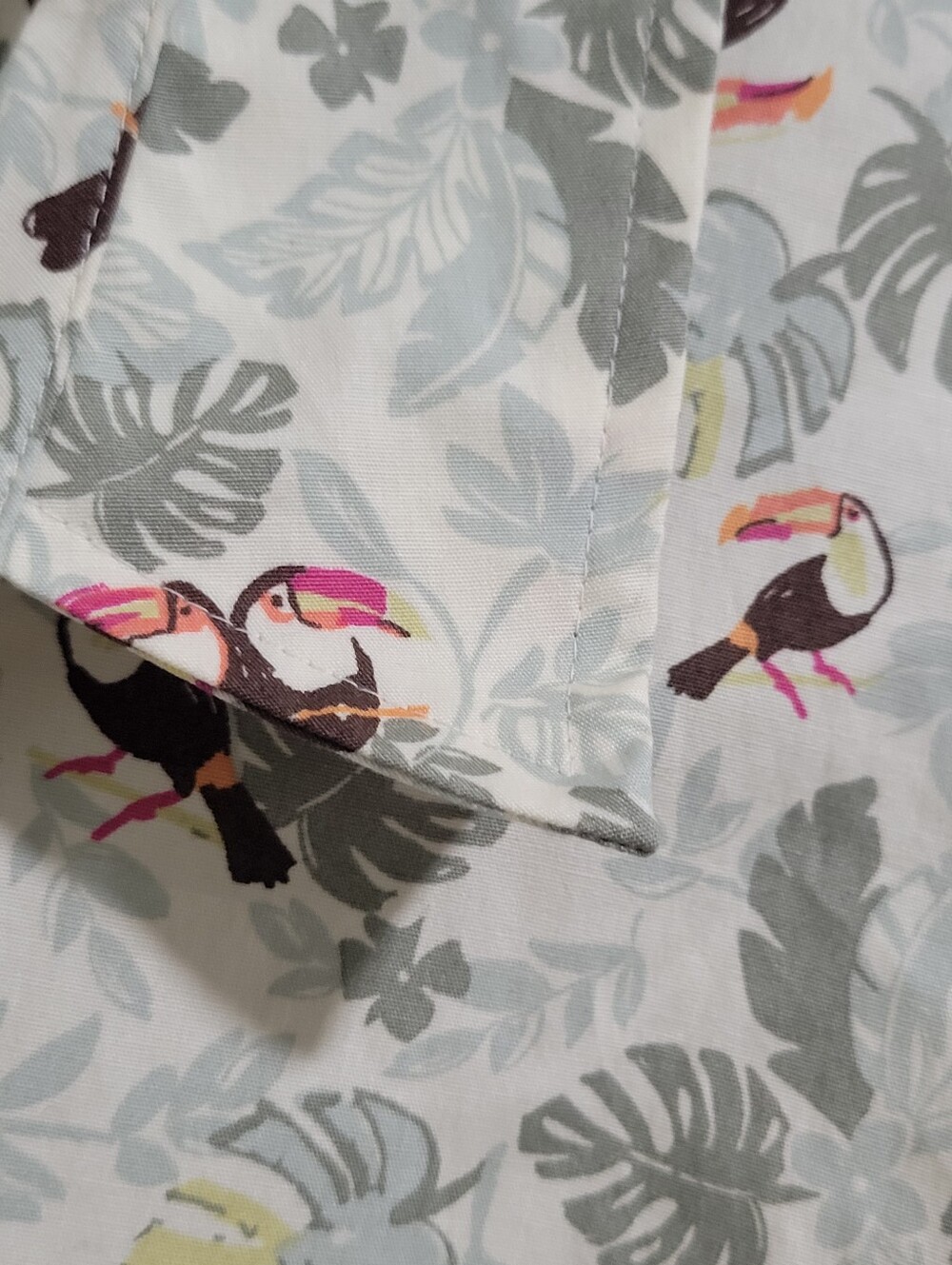 Croft & Barrow Tropical Toucan Cotton Button Down Casual Shirt Size 2X NWT - Picture 9 of 16